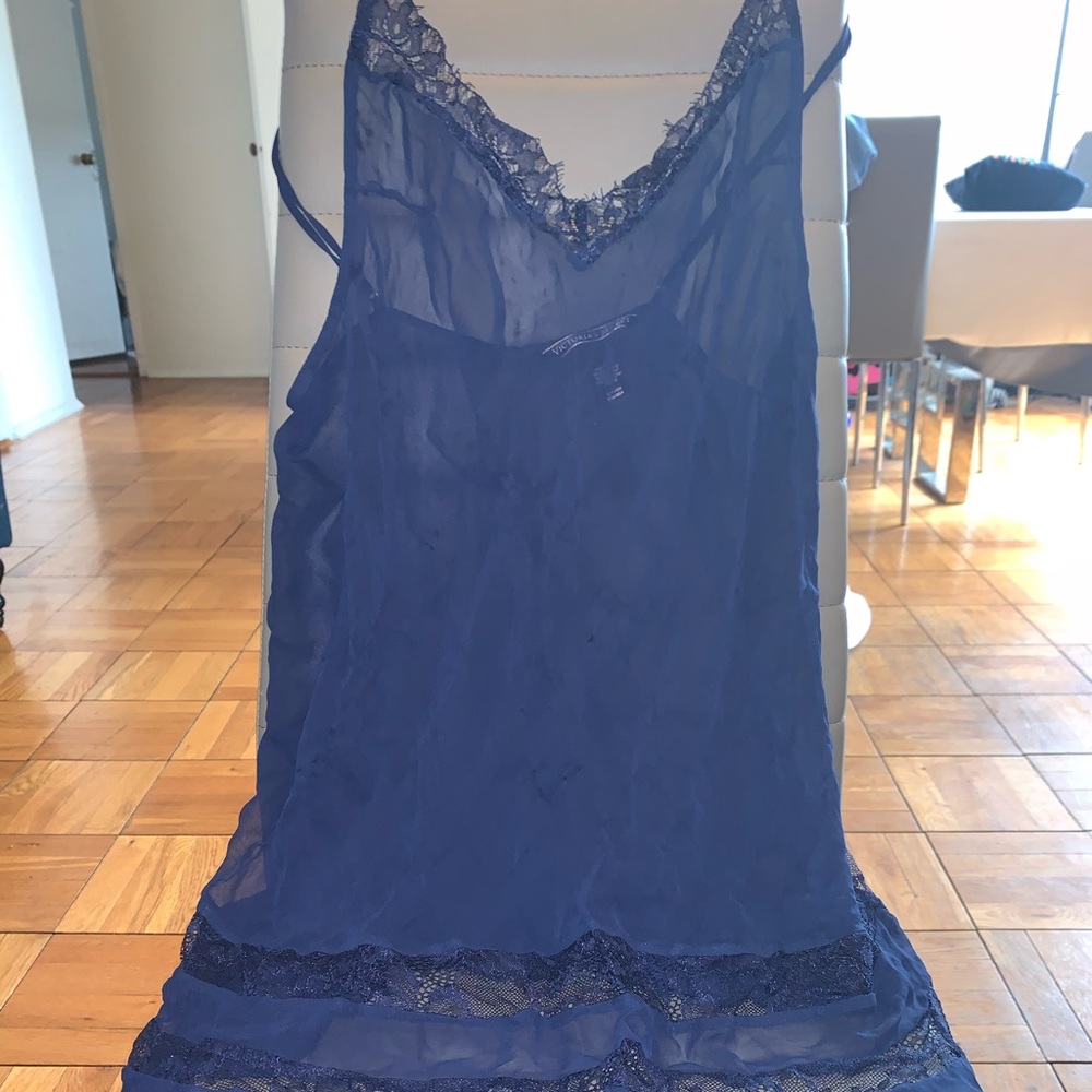 VS navy babydoll/chemise night dress
